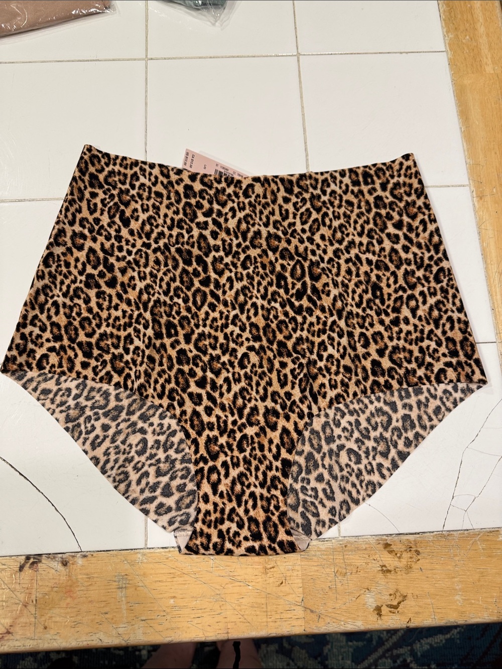 Leopard Print High-Waist Women's Brief